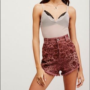 Etienne Free People embroidered shorts